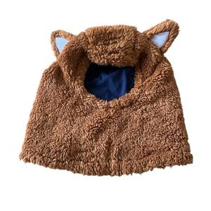 Toby Faux Fur animal pull over hat. (2-4 years). Unisex